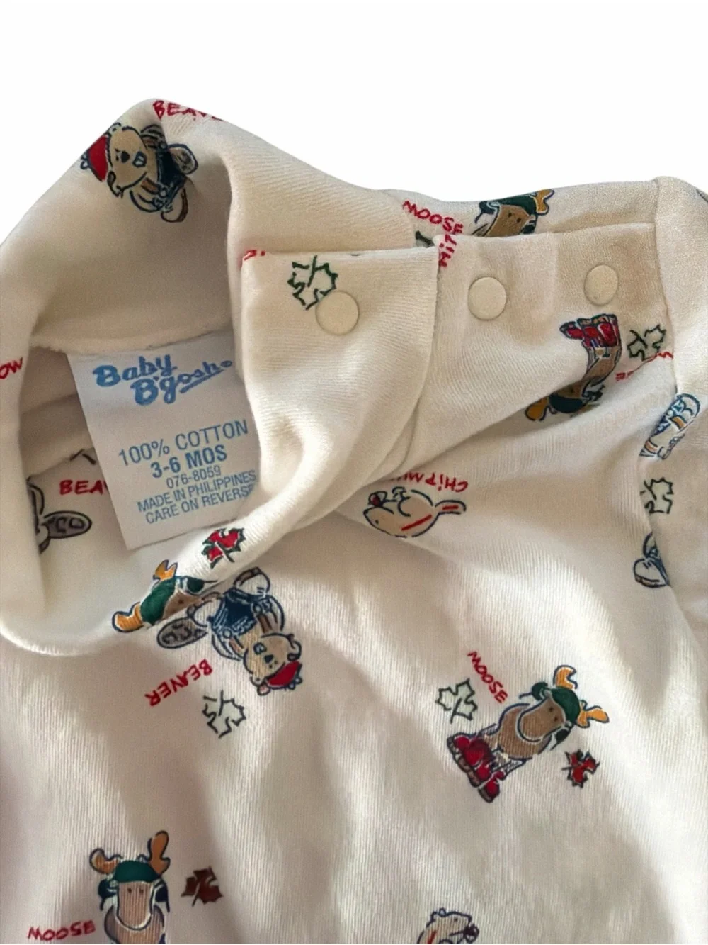 vintage Carter's mock-neck long-sleeve bodysuit 100% cottton